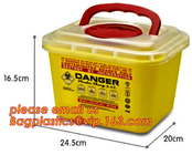 Medical Plastic Disposable Wall Mounted Un3291 Sharp Container, Disposable sharps container round sharp box medical wast
